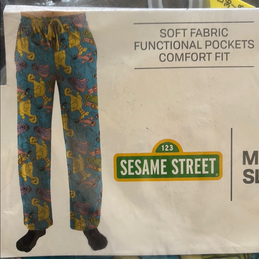 Sesame Street Blue Pajama Pants for Men